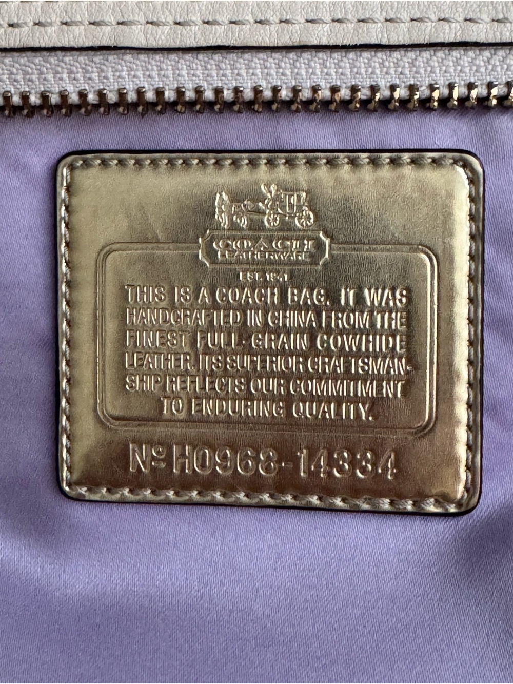 Coach Madison leather Audrey satchel handbag - Picture 5 of 6